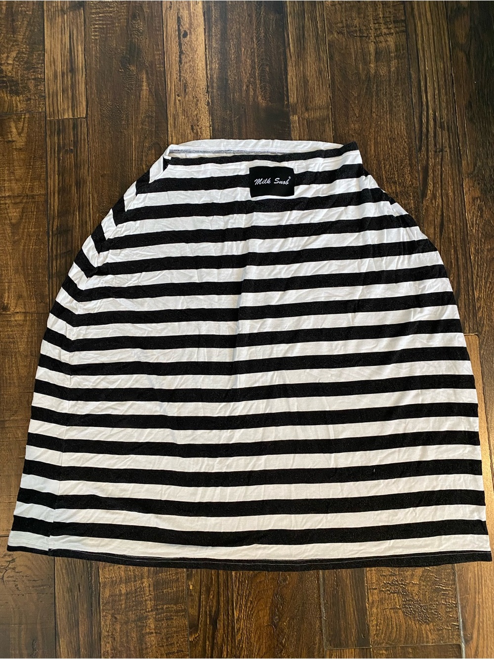 Milk Snob Black & White Striped baby car seat cover